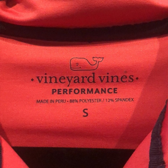 Quarter zip performance Vineyard Vines long sleeve pink outerwear - Picture 3 of 4